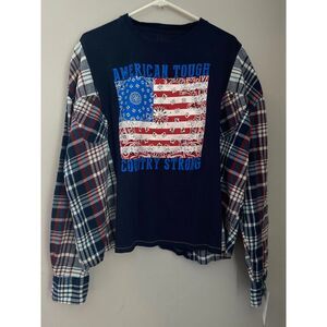 American Tough, Country Strong Reworked Flannel Shirt